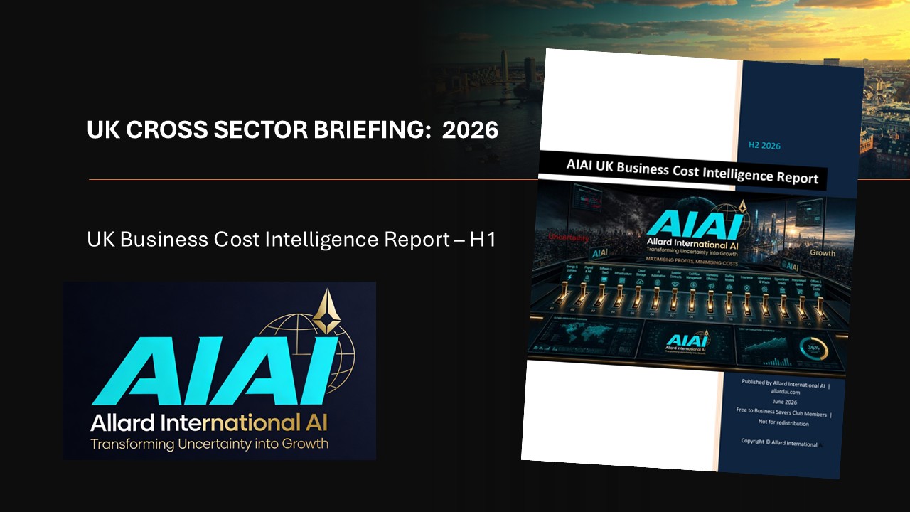 First Edition of AIAI UK Cost Intelligence Report H1-2026
